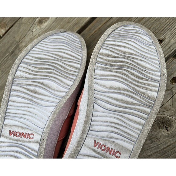 Vionic Kani Women's 9 Slip On Suede Loafers Cut Out - Coral - Picture 13 of 13